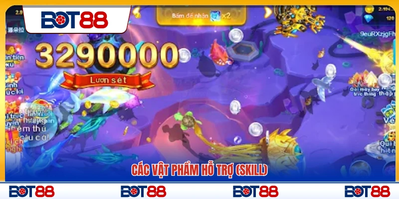 Hệ thống vật phẩm hỗ trợ và kỹ năng trong game